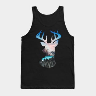 Forest Deer Head Tank Top